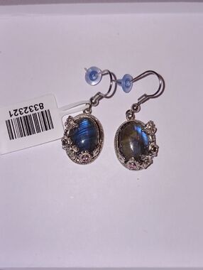 EverTrue Malagasy Labradorite and Multi-Tourmaline 14.60 ctw Earrings